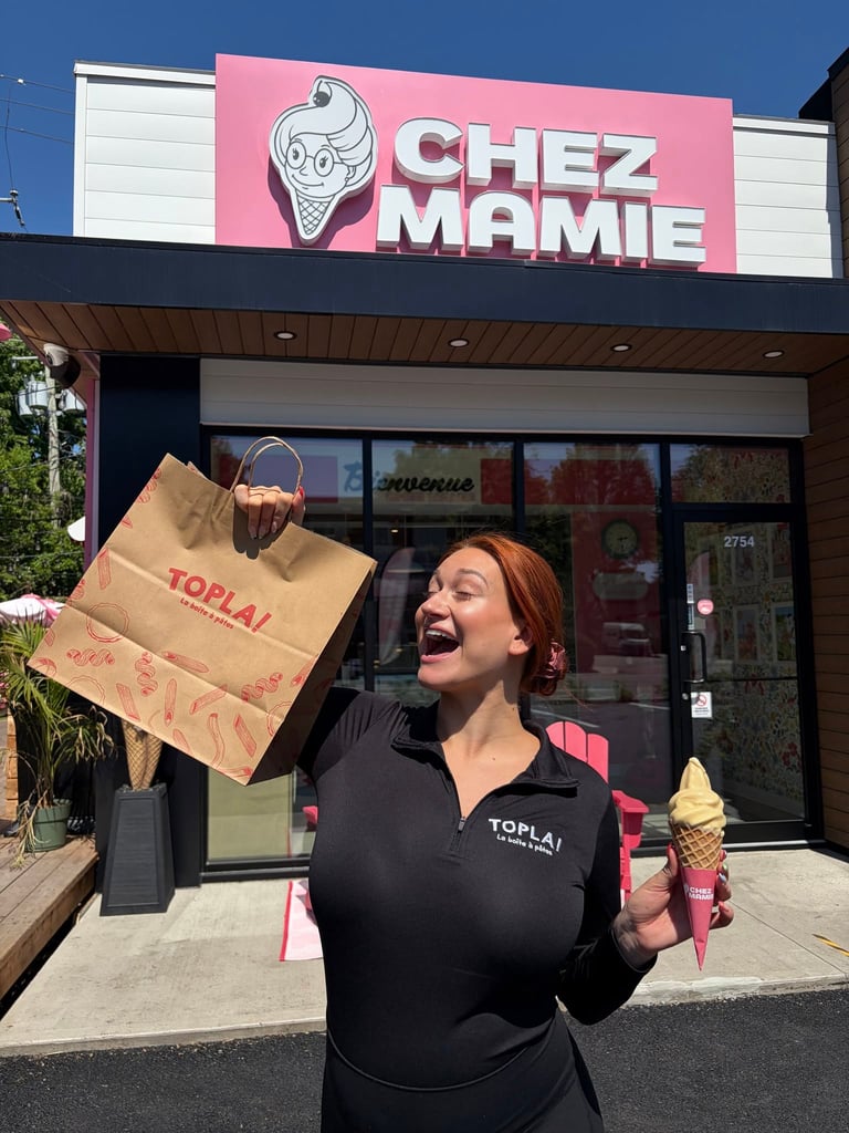 Concours Gagnez une carte-cadeau de 25$ Crèmerie chez Mamie et une carte-cadeau de 50$ Topla!