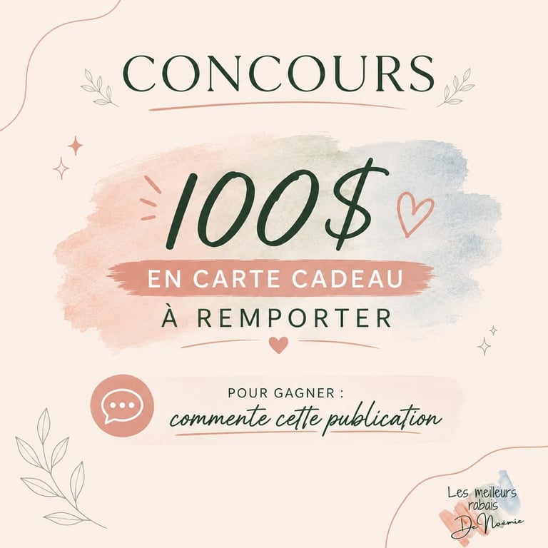 Concours Gagnez une carte-cadeau Amazon de 100$!