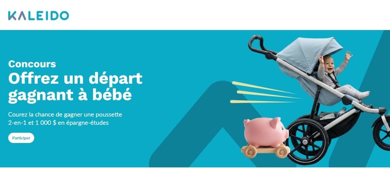 Concours Gagnez une poussette 2 en 1 et 1000$ en épargne-études!