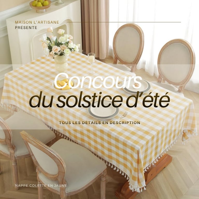 Concours Gagnez une nappe Colette de Maison L’Artisane couleur au choix!