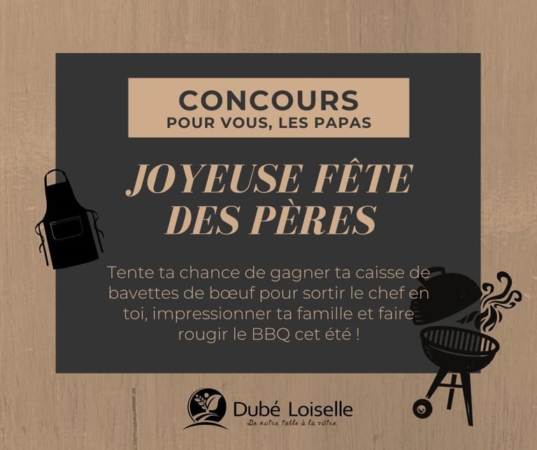 Concours Gagnez une caisse de bavettes de bœuf et un tablier de chef!