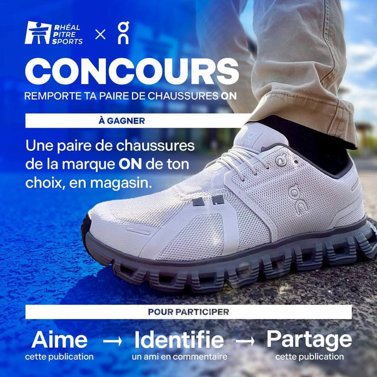 Concours Gagnez une paire de chaussures de la marque ON!