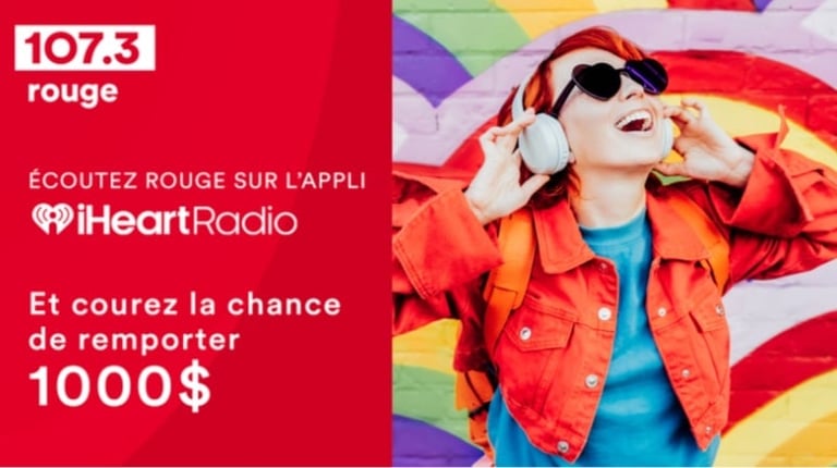Concours Rouge FM 107,3 Gagnez 1000$!