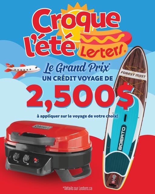 Concours Gagnez un crédit voyage d’une valeur de 2500$ ou l’un des nombreux prix hebdomadaires!