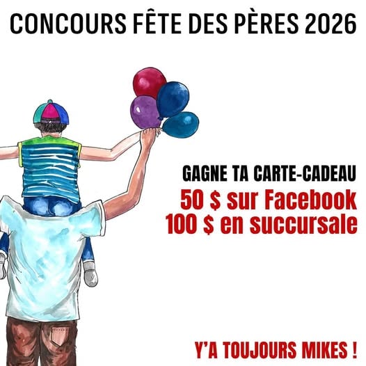 Concours Gagnez une carte-cadeau Toujours Mikes!