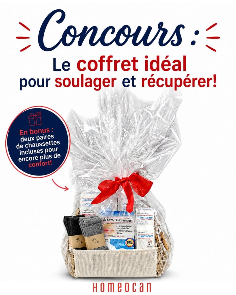 Concours Gagnez un paquet cadeau Homeocan!