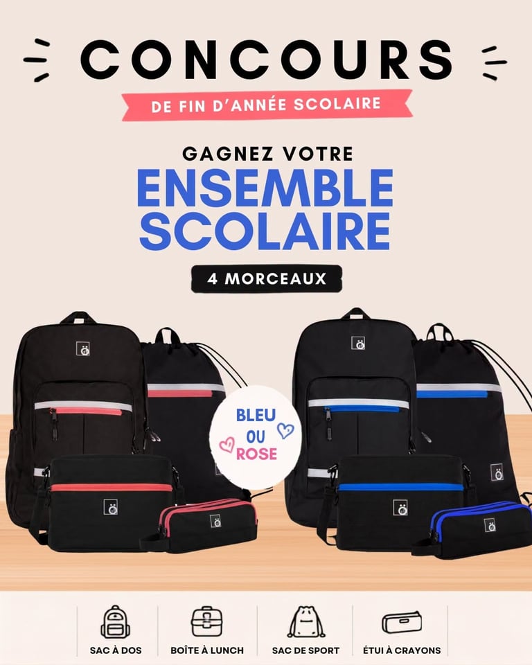 Concours Gagnez un ensemble d’essentiels scolaires!