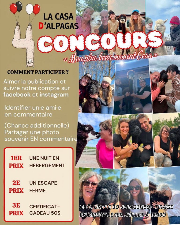 Concours Gagnez une nuit en hébergement à la ferme une expérience Escape Ferme et une carte-cadeau de 50$!