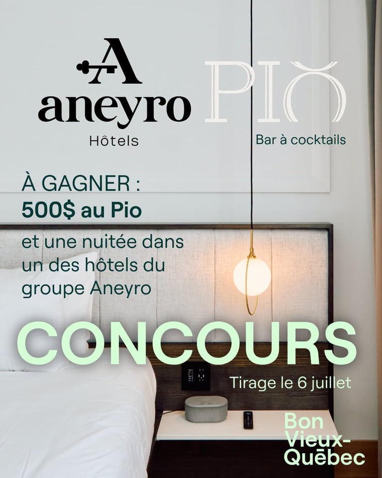 Concours Gagnez une escapade dans le Vieux-Québec!