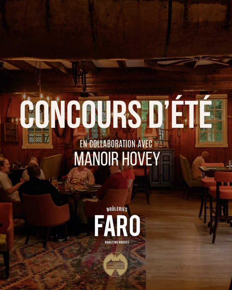 Concours Gagnez un souper pour deux au Bistro le Tap Room, une carte-cadeau Faro de 100$ un t-shirt et une casquette Faro!