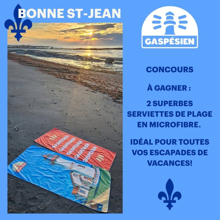 Concours Gagnez deux serviettes de plage!