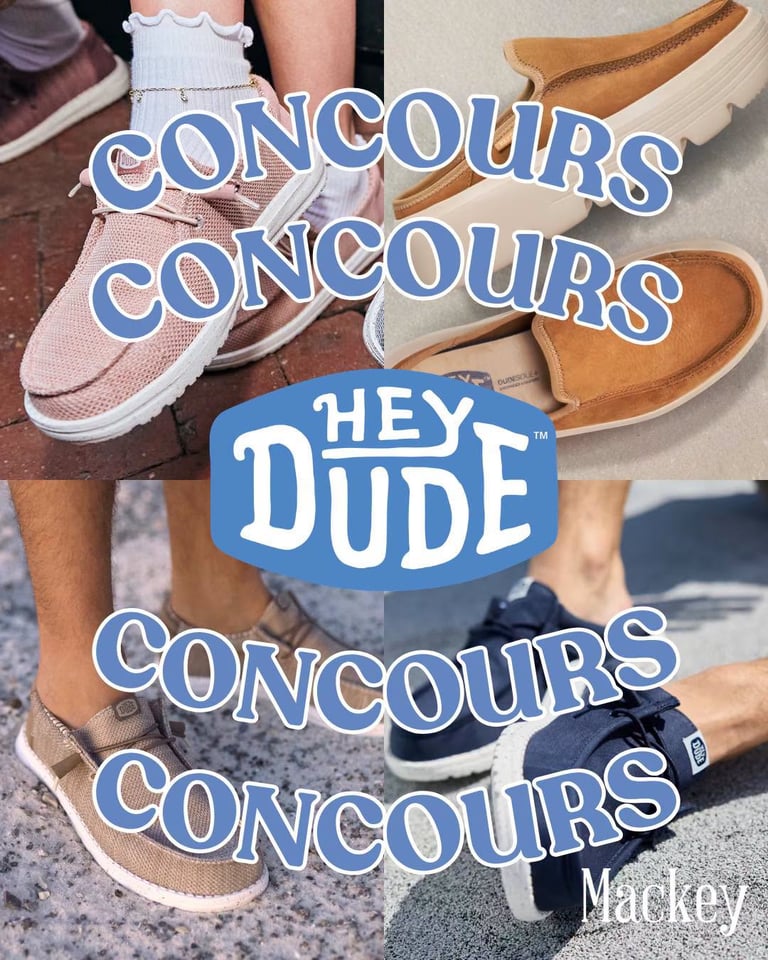 Concours Gagnez l'une des trois paires de chaussure HEYDUDES!