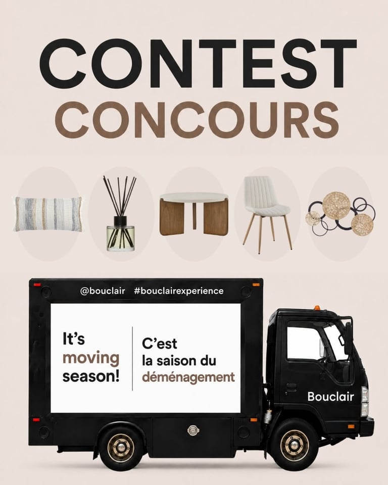 Concours Gagnez une carte-cadeau Bouclair de 1000$!