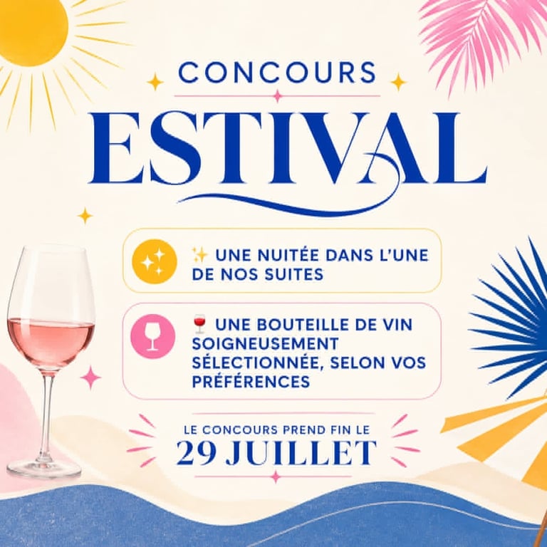 Concours Gagnez une nuitée dans une suite de l'Hôtel Le Saint-Germain Rimouski et une bouteille de vin!