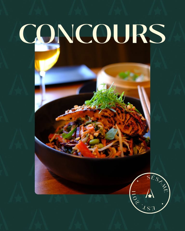 Concours Gagnez l'un des deux cartes-cadeaux Sésame - Bistro Asiatique de 100$!