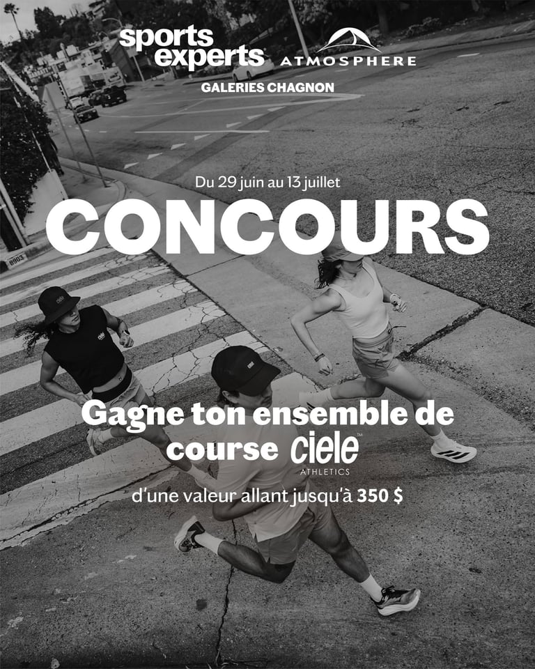 Concours Gagnez un ensemble de course Ciele!