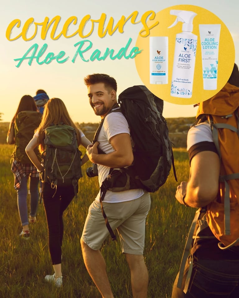 Concours Gagnez un déo en bâton à l'aloès, un spray hydratant et une lotion rafraîchissante pour les muscles!