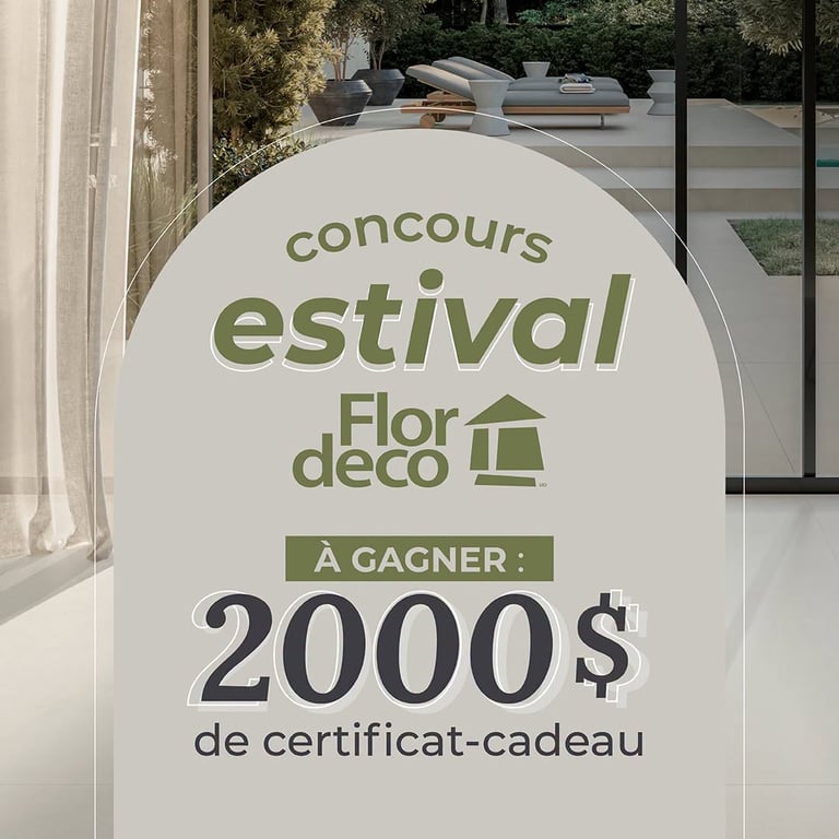 Concours Gagnez un certificat-cadeau Flordeco de 2000$!