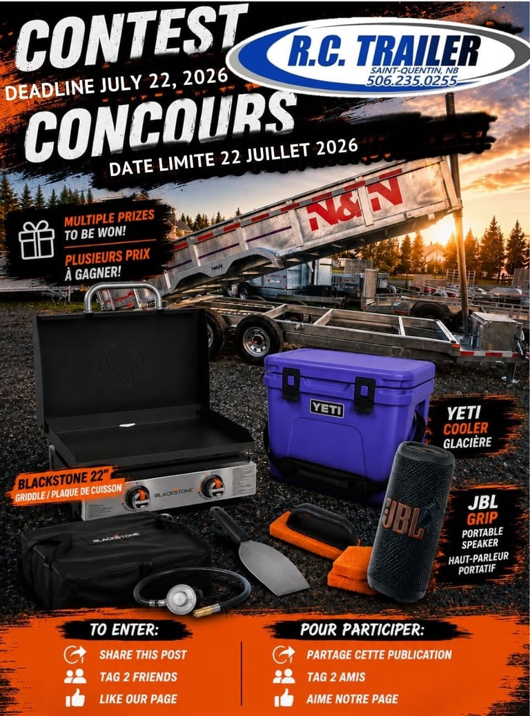 Concours Gagnez un Blackstone 22", une glacière YETI et un JBL Grip portatif!