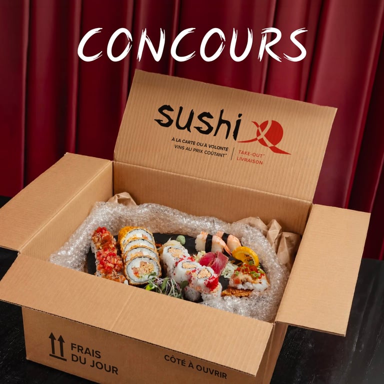 Concours Gagnez une carte-cadeau de 50$ chez Sushi X!