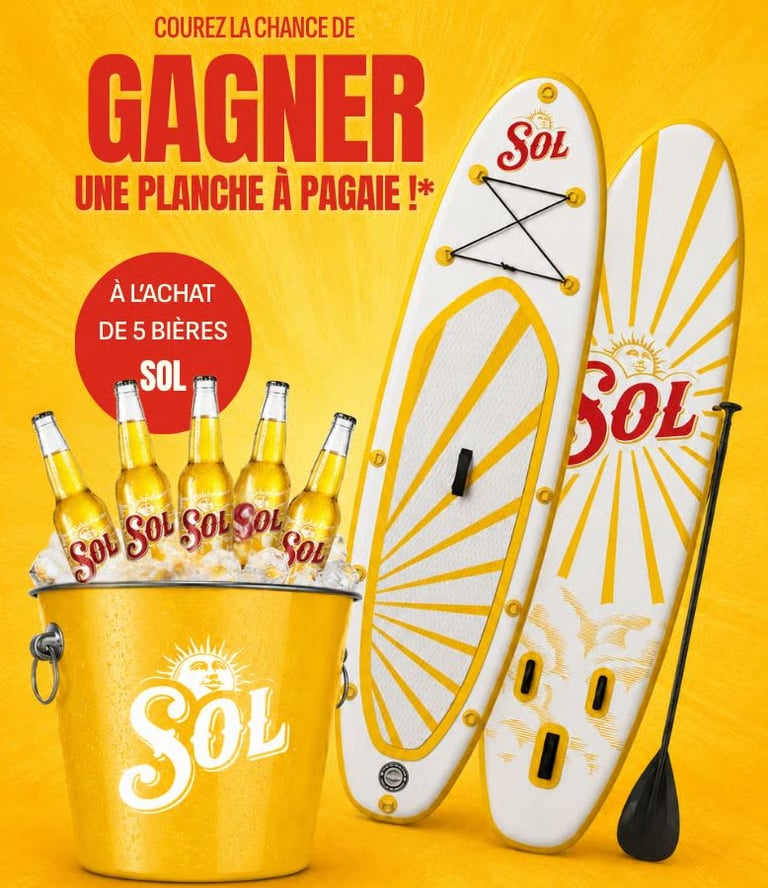 Concours Gagnez une planche à pagaie Sol!