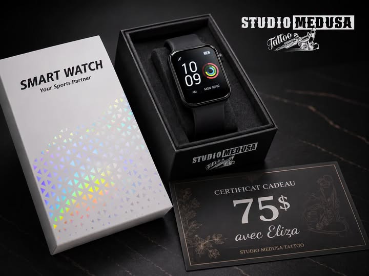 Concours Gagnez une montre intelligente et un certificat-cadeau de 75$ chez Studio Médusa!