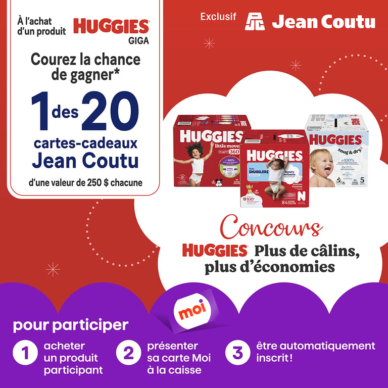 Concours Jean Coutu Gagnez l'une des vingt cartes-cadeaux Jean Coutu de 250$!