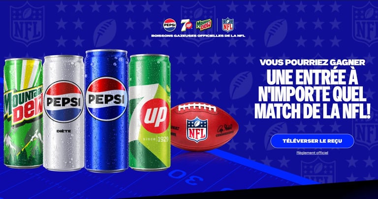Concours Gagnez des billets pour n'importe quel match de la NFL ou des cartes-cadeaux NFLshop.ca de 100 $ chaque semaine!