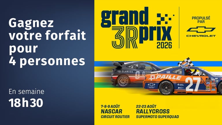 Concours 98,5 FM Gagnez votre forfait pour le Grand Prix de Trois-Rivières!