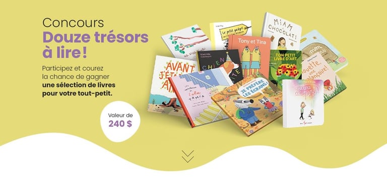 Concours Gagnez une sélection de livres pour votre tout-petit!