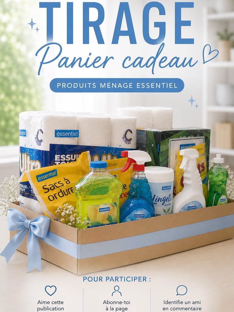 Concours Gagnez un panier-cadeau rempli de produits essentiels!