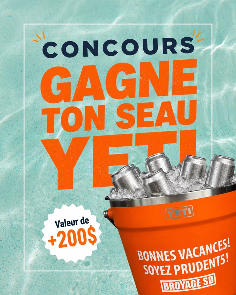 Concours Gagnez une glacière Yéti!