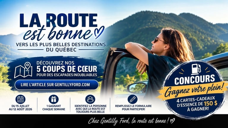 Concours Gagnez l'une des quatre cartes-cadeaux d'essence de 150$!