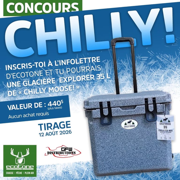 Concours Gagnez une glacière Explorer 35 litres de Chilly Moose!