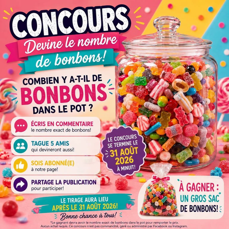 Concours Gagnez un sac de bonbons variés!