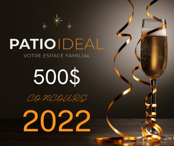 Concours Gagnez 500$ offert par PATIO IDEAL!