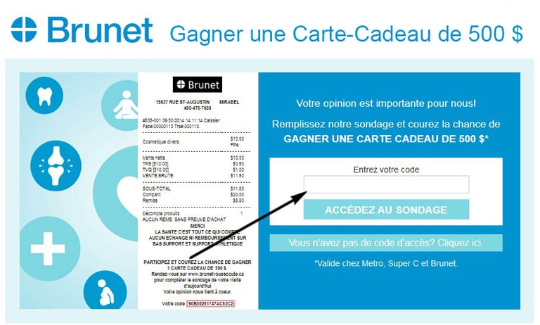 Concours BRUNET Gagner une Carte Cadeau de 500 $