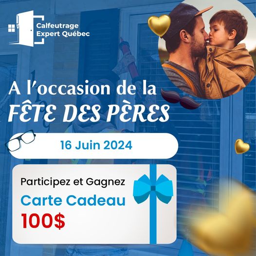 Concours Calfeutrage Expert Québec - Gagnez une carte cadeau d'une valeur de 100$!