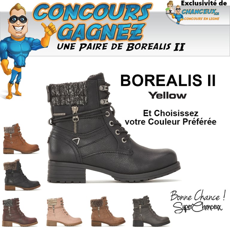 Concours Gagnez une Paire de Bottes d'hiver pour Femmes Borealis ll