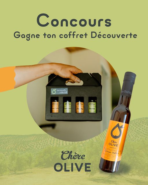 Concours Gagnez l'un des 2 coffrets découverte Chère Olive!