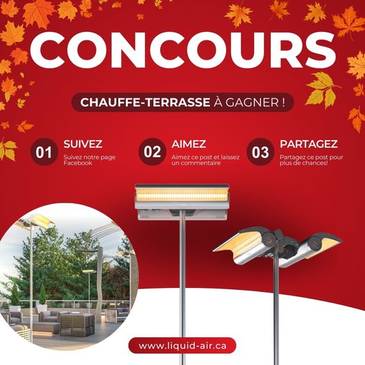 Concours Distribution Liquidair - GAGNEZ UN CHAUFFE-TERRASSE !