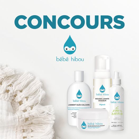 Concours Gagnez l’un des 9 ensembles de soins pour tout-petits de la marque bébé hibou