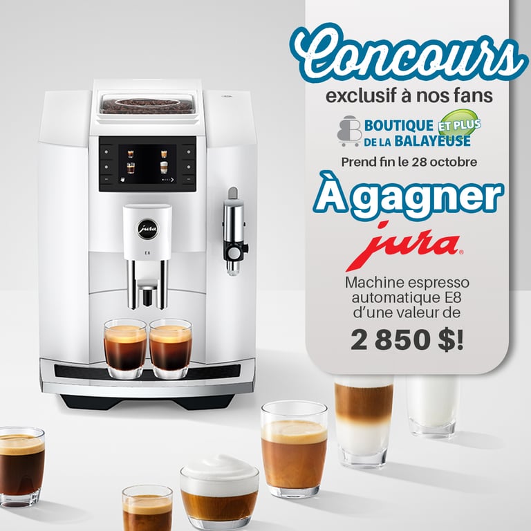 Concours Gagnez le nouveau modèle 2024 de la machine espresso automatique E8 de Jura d’une valeur de 2850 $!