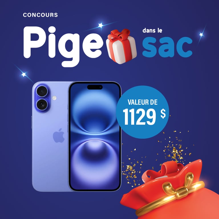 Concours Boni-Soir - Un iPhone 16 de Apple à gagner!
