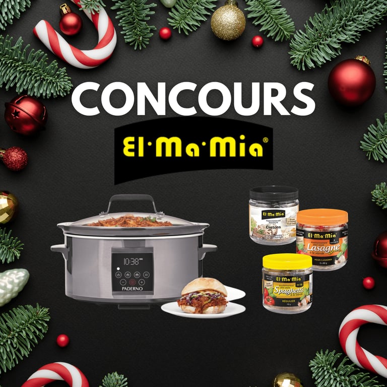 Concours Gagnez une mijoteuse de la marque Paderno et 1 ensemble d'assaisonnements Elmamia!