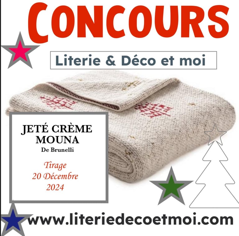 Concours Literie déco et moi - Un jeté à gagner!