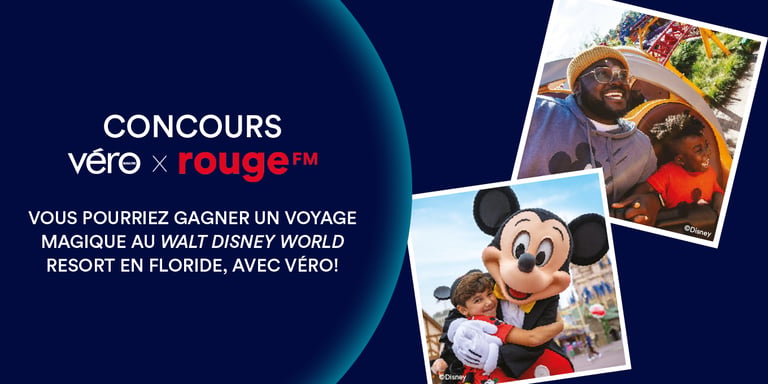 Concours Vous pourriez partir au Walt Disney World Resort avec Véronique Cloutier !