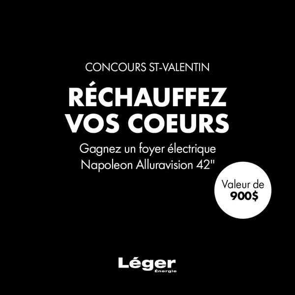 Concours Gagnez un foyer Napoleon Alluravision 42" NEFL42 d,une valeur de plus de 900$