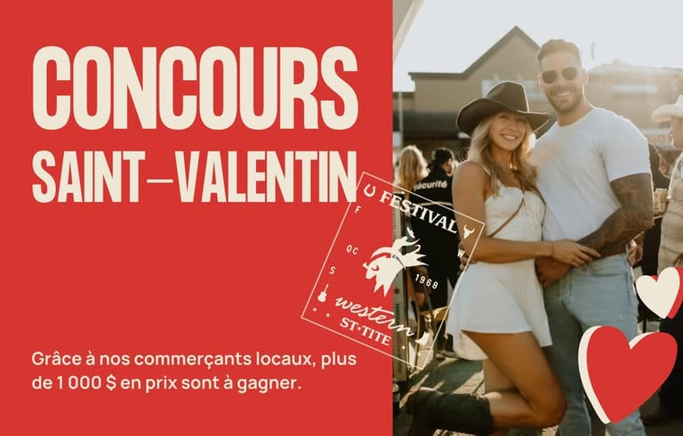 Concours Saint-Valentin Festival Western de St-Tite!