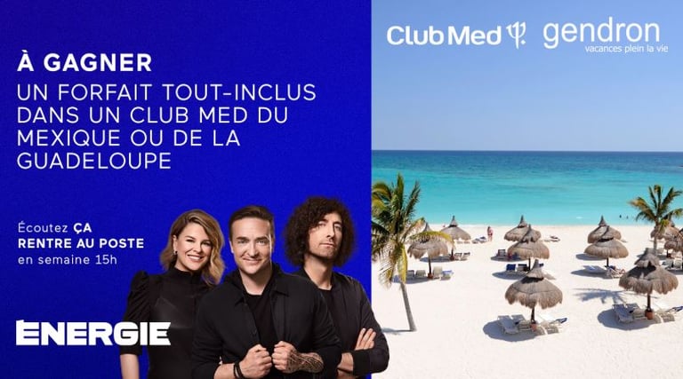 Concours Énergie 94,3 - Évadez-vous dans un Club Med !